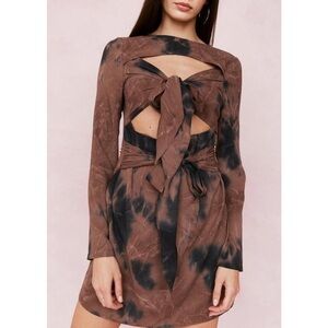 Nasty Gal Tie Dye Cut Out Mini Dress